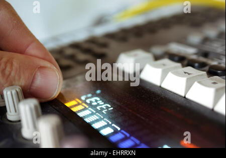 Level-Regler Stockfoto