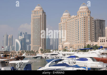 Four Seasons Hotel, West Bay, Doha, Katar. Im Nahen Osten. Stockfoto