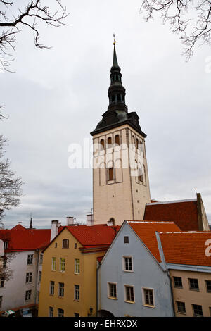 Kirche St. Olaf in alten Tallinn, Estland Stockfoto