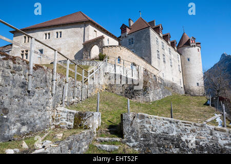 Gruyeres Schloss, Schweiz Stockfoto