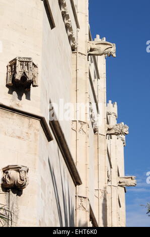 Wasserspeier am La Lonja-Denkmal in Palma De Mallorca, Spanien Stockfoto