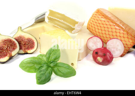 köstliche Auswahl an Käse Stockfoto