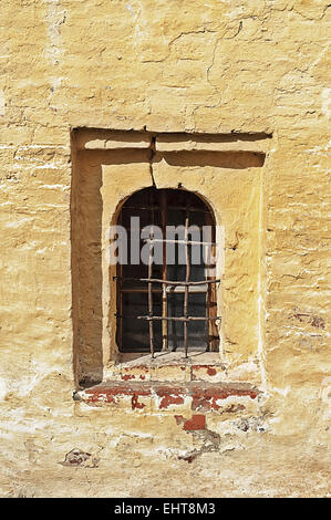 Fenster in alten russischen Kloster Stockfoto