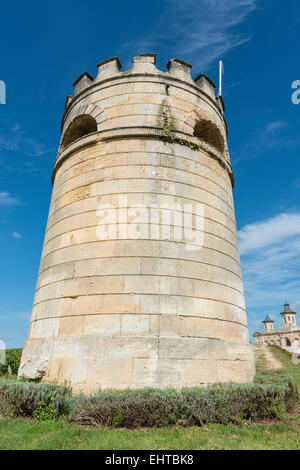 Chateau Cos Estournel in Saint-Estèphe Medoc Frankreich Turm. Stockfoto