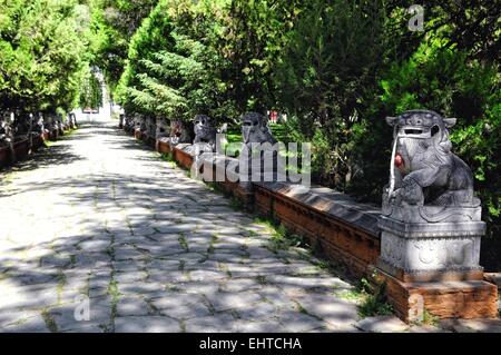 Skulpturen in der Norbulingka in Lhasa-Tibet Stockfoto
