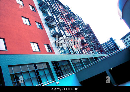 Waterloo Wohnungen, Temple Street, Newcastle Stockfoto