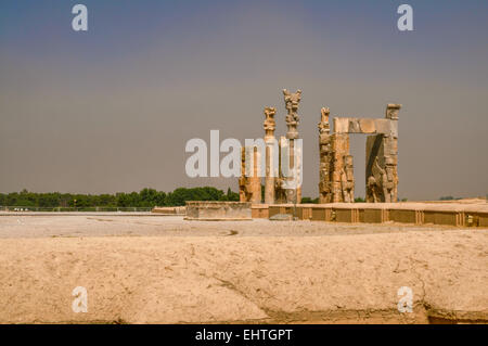 Ruinen der persischen Hauptstadt Persepolis im aktuellen Iran Stockfoto