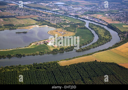 DAS TAL DER SEINE, GESEHEN VOM HIMMEL, EURE (27), HAUTE-NORMANDIE, FRANKREICH Stockfoto