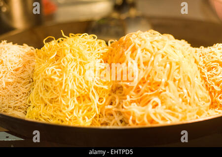 Pad thai Nudeln auf der Khao San road Stockfoto