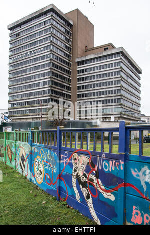 ABBILDUNG DER VORSTÄDTE, SEINE-SAINT-DENIS (93), ILE-DE-FRANCE, FRANKREICH Stockfoto