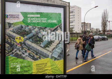 ABBILDUNG DER VORSTÄDTE, SEINE-SAINT-DENIS (93), ILE-DE-FRANCE, FRANKREICH Stockfoto