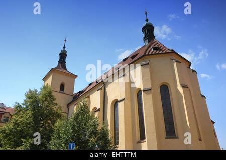 eine alte Kirche in Prag Stockfoto