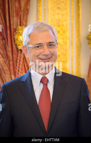 CLAUDE BARTOLONE, PRÄSIDENT DER NATIONALVERSAMMLUNG, PARIS, FRANKREICH Stockfoto