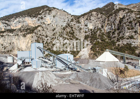 SOCIETE VICAT, LA COURBAISSE, (06) ALPES-MARITIMES, FRANKREICH Stockfoto