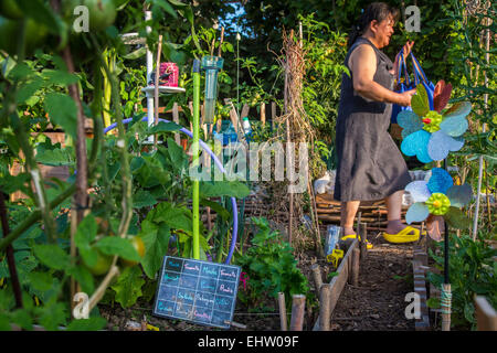 URBAN FARMING, COURBEVOIE (92), HAUTS-DE-SEINE, PARIS, FRANKREICH Stockfoto