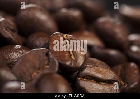 Kaffeebohne-Hintergrund Stockfoto