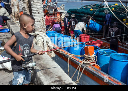 ANGELN IN THAILAND, ASIEN DU SUD-EST Stockfoto