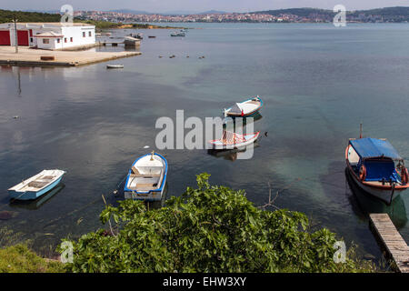 DER OLIVEN-RIVIERA, ÄGÄIS, TÜRKEI Stockfoto