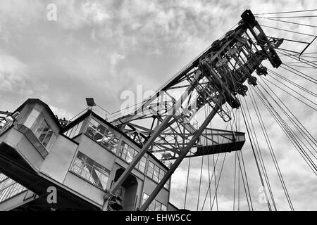 alten Bagger im Tagebau Stockfoto