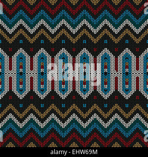 Dekorative Strickmuster Stockfoto