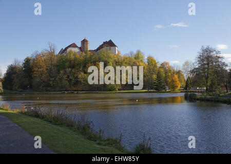 Bad Iburg Schloss im Herbst, Deutschland Stockfoto