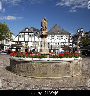 Stadtbild von Brilon im Sauerland. Stockfoto