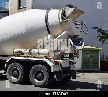 Betonmischer-LKW Stockfoto