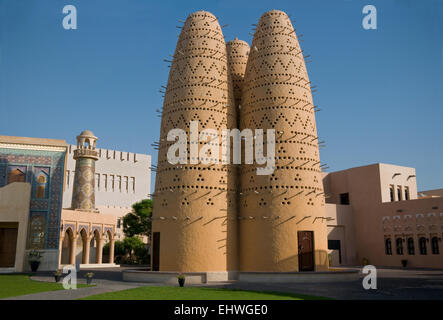 Vogel-Türme, Katara Cultural Village, Doha. Katar. Im Nahen Osten. Stockfoto