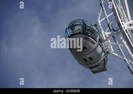 Nahaufnahme des Passagier-Pods das Coca-Cola London Eye Stockfoto