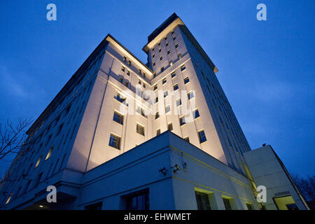 Kontor-Haus, Duisburg inneren Hafen, Deutschland. Stockfoto