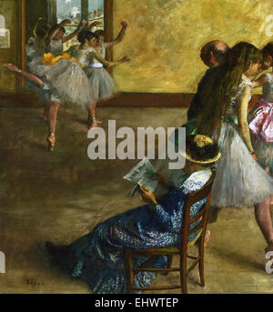 Edgar Degas die Ballett-Klasse Stockfoto