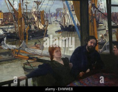 James Abbott McNeill Whistler Wapping auf Themse Stockfoto