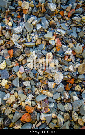 Eine abstrakte Hintergrundtextur von farbigen Bauschutt Stockfoto