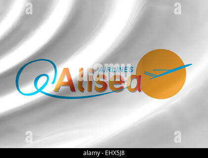 Symbol für das Logo von Alisea Airlines Flag Symbol Emblem Stockfoto