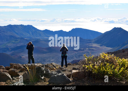 Haleakala Krater, Haleakala National Park, Maui, Hawaii, USA Stockfoto