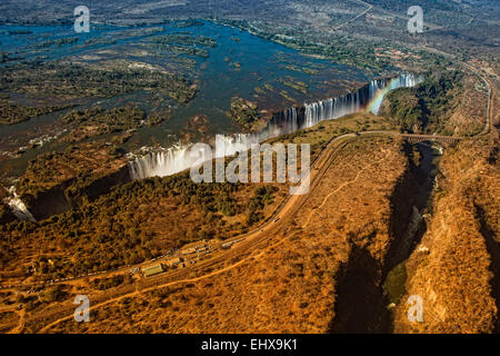 Südliches Afrika, Victoriafälle zwischen Sambia und Simbabwe Stockfoto