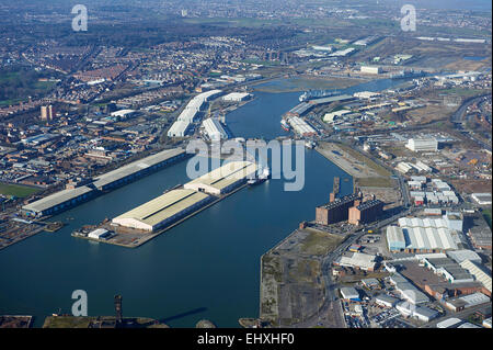 Birkenhead Docks, Merseyside, North West England, UK Stockfoto