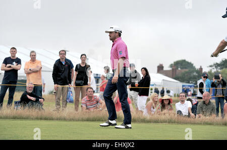 Königliche Hoylake Open Golf Championship 2014. Finaltag in Hoylake Open 2014. Sonntag an der offenen 2014 Royal Hoylake Liverpool. Auf dem Platz der offenen Stockfoto