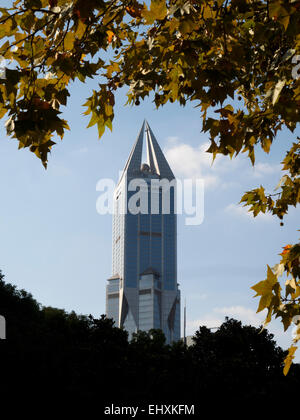 Tomorrow Square Wolkenkratzer in Shanghai, China, Asien Stockfoto