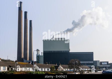 Ballylumford Strom Power Station, durch AES Generation im Besitz Stockfoto