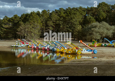 Strand Pita, Reservoir Cuerda del Pozo, Soria, Kastilien und Leon, Spanien, Europa Stockfoto