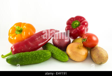 Pyramide von Gemüse - schön, gesund und schmackhaft Stockfoto