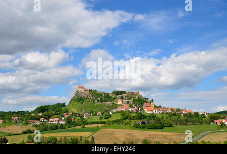 Mittelalterliche Burg Riegersburg auf ein schlafender Vulkan Besitz der fürstlichen Familie Liechtenstein Stockfoto