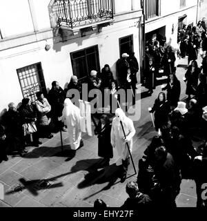 Iglesias, Sardinien - 18. April 2014: Iglesias Ostern; Karwoche in Iglesias. Stockfoto