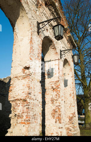 Burg, genannt Fortalicja Sobkowska in Sobków, Jędrzejów County, Świętokrzyskie Woiwodschaft, Polen Stockfoto