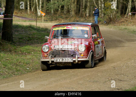 Mini Cooper S Rallye-Auto Stockfoto