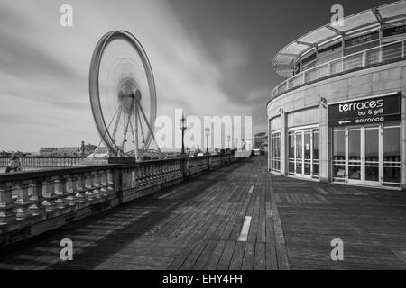 Winternachmittag am Strand in Brighton, East Sussex, England. Stockfoto