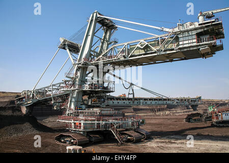 Große Bagger im Kohlebergwerk Stockfoto