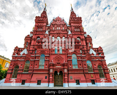 Moskauer staatliche historische Museum am Roten Platz in Russland Stockfoto