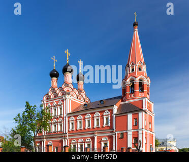 Kirche St. Nikolaus der Wundertäter auf Bolvanovka in Moskau, Russland Stockfoto